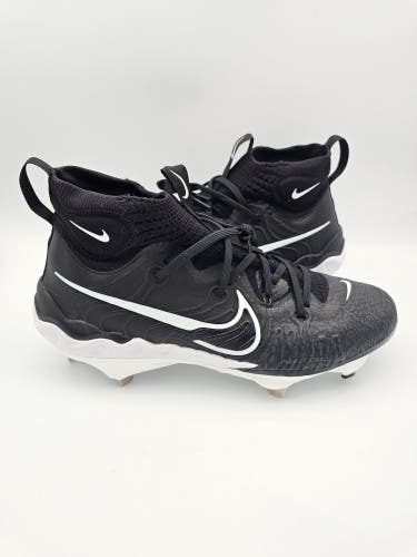 Nike Alpha Huarache NXT 'Black White' Baseball Cleats Mens Size 9.5