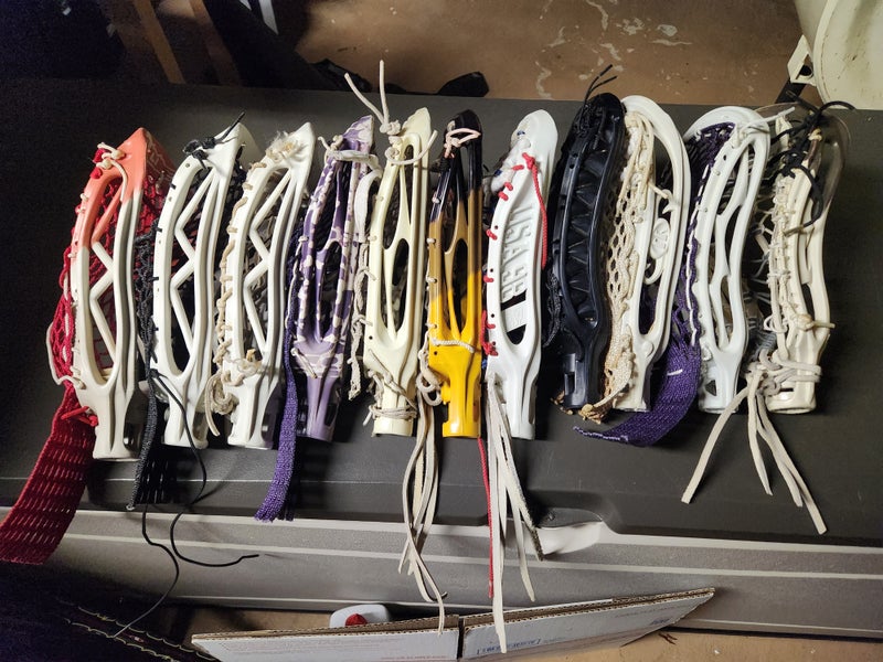 Rare Vintage collectors Lot of 11 Warrior Strung lacrosse heads (Used)