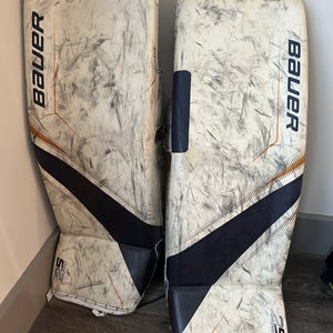 2020 Medium Bauer Supreme 2S Pro Goalie Leg Pads Pro Stock (Used)
