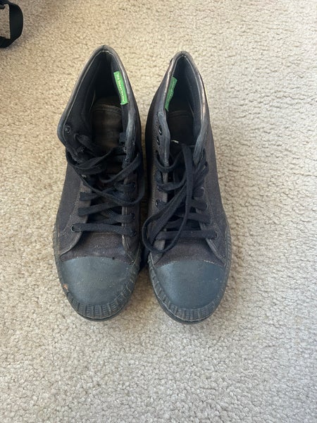 Black Men's Size M 9.5 (W 10.5)  High Top Metal (Used)