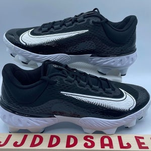 Nike Alpha Huarache Elite 4 MCS Baseball Cleat Black White FD6221-001 Men’s Sz 13  New