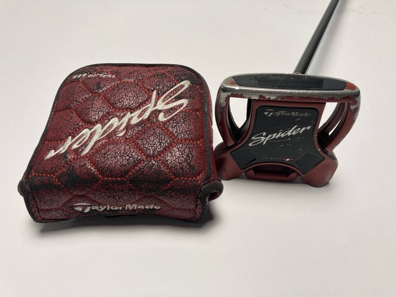 TaylorMade Spider Tour Red Center Shaft Putter 35" Mens RH W/Head Cover