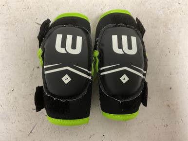 Used Winnwell Youth Elbow Pads Black And Neon Green Md 11855-s000177596