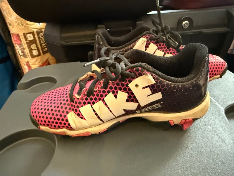 Size 3.5 Pink Kid's Nike Cleats