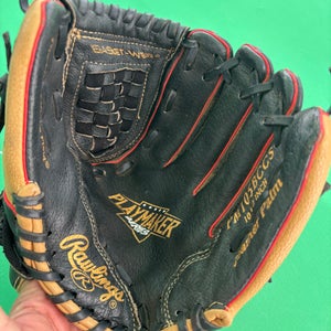 Black Rawlings Player series Right Hand Throw Baseball Glove 10.5" (Used)