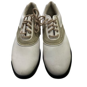 Used Foot Joy Mens Golf Shoes White Senior 8 11849-S000015403