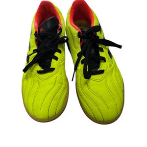 Used Adidas Soccer Indoor Shoes Neon Green Senior 5.5 11849-S000023971