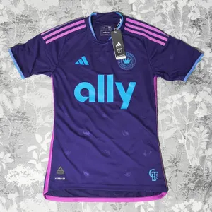 Adidas Charlotte FC Authentic Soccer Jersey Purple HI1849 Men's Size XS