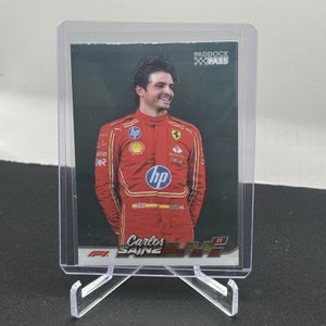 Carlos Sainz Scuderia Ferrari 2024 Topps F1 Paddock Pass Chrome Parallel #4