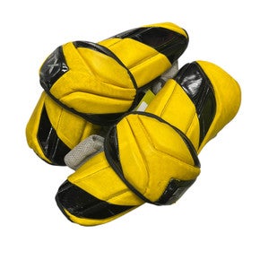 Used STX K18 ARM PADS Lacrosse Arm Pads/Guards Yellow MD 11849-S000014707
