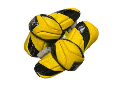 Used STX K18 ARM PADS Lacrosse Arm Pads/Guards Yellow MD 11849-S000014707