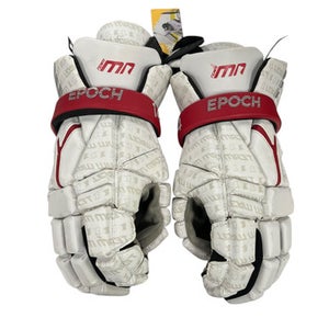 Used EPOC TEAM MN Lacrosse Gloves Mens Red And White LG 11849-S000018923