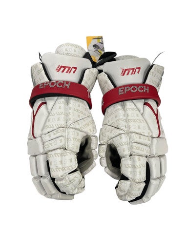 Used EPOC TEAM MN Lacrosse Gloves Mens Red And White LG 11849-S000018923