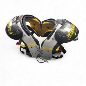 Used Riddell XFORCE II FB Shoulder Pads Grey LG 11849-S000011621