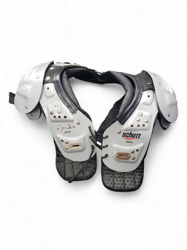 Used Schutt Y FLEX FB Shoulder Pads White SM 11849-S000011622