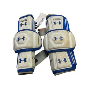 Used Under Armour ARM GUARDS Lacrosse Arm Pads/Guards Royal Blue MD 11849-S000019218
