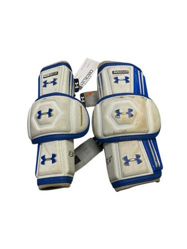 Used Under Armour ARM GUARDS Lacrosse Arm Pads/Guards Royal Blue MD 11849-S000019218