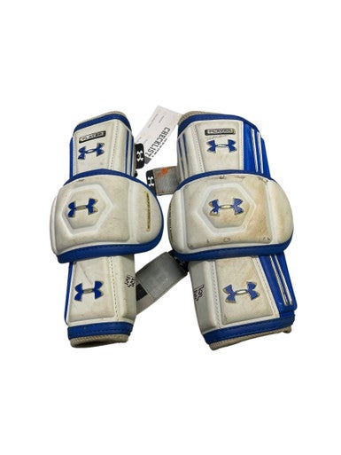 Used Under Armour ARM GUARDS Lacrosse Arm Pads/Guards Royal Blue MD 11849-S000019218