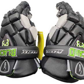 Used Adrenaline PHOENIX Black Card Lacrosse Gloves Mens Black XL 11849-S000015795