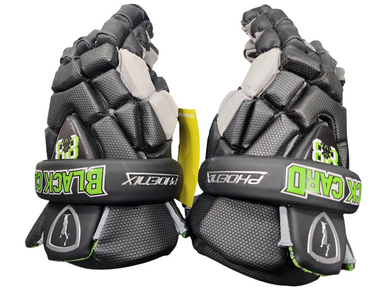 Used Adrenaline PHOENIX Black Card Lacrosse Gloves Mens Black XL 11849-S000015795