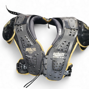 Used Schutt MID FLEX 4.2 FB Shoulder Pads Black MD 11849-S000020201