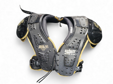 Used Schutt MID FLEX 4.2 FB Shoulder Pads Black MD 11849-S000020201