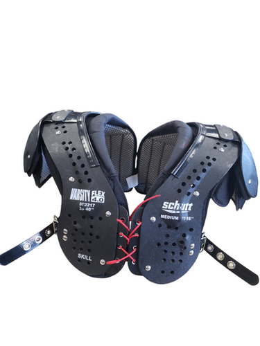 Used Schutt VARSITY FLEX 4.0 FB Shoulder Pads Black MD 11849-S000022839
