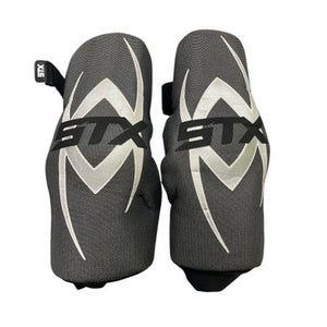 Used STX STX RIVAL Lacrosse Arm Pads/Guards Grey LG 11849-S000012470