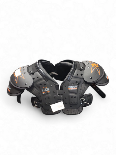 Pro-Tec GEAR PRO-TEC J.V. X3 FOOTBALL SHOULDER P FB Shoulder Pads Black LG 11849-S000010414