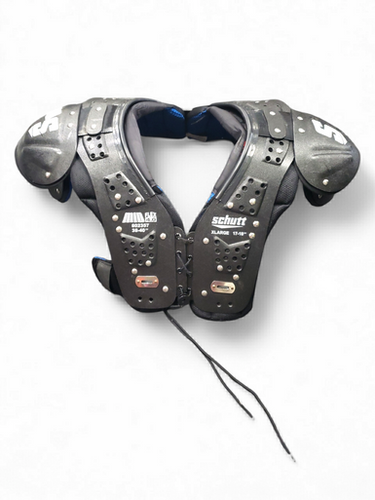 Used Schutt SCHUTT SPORTS T-FLEX FB Shoulder Pads Grey LG 11849-S000010425