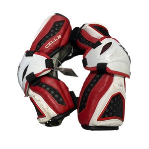 Used STX CELL III Lacrosse Arm Pads/Guards White MD 11849-S000018987