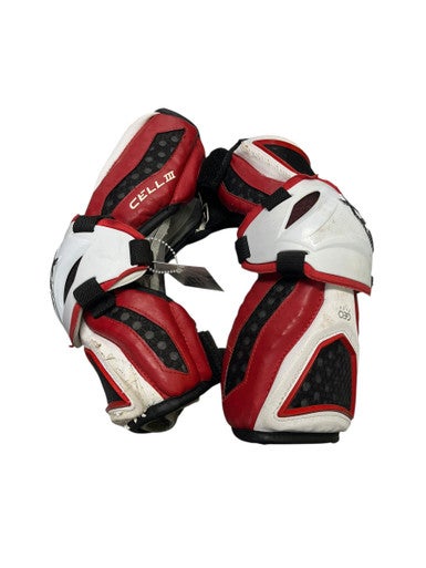 Used STX CELL III Lacrosse Arm Pads/Guards White MD 11849-S000018987