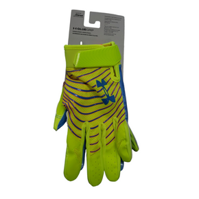 Used Under Armour BLUR FB Gloves Yellow MD 11849-S000020798