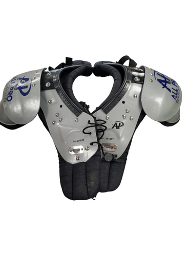 Used ALL PRO TEAM SPORTS FB Shoulder Pads Grey SM 11849-S000021198