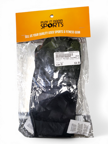 Used Cutters CUTTERS FOOTBALL GLOVES FB Gloves Black 3X 11849-S000018983