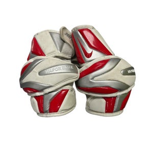 Used Nike VAPOR ELBOW Lacrosse Arm Pads/Guards Red LG 11849-S000018986