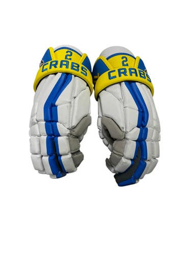 True NEW BALTIMORE CRABS Lacrosse Gloves Mens White 13" 11849-S000020668