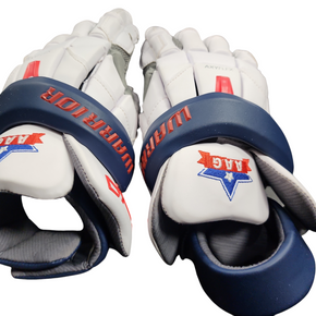 Used Warrior EVO QX Lacrosse Gloves Mens White MD 11849-S000018659