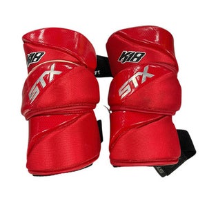 Used STX K18 Lacrosse Arm Pads/Guards Red LG 11849-S000011109