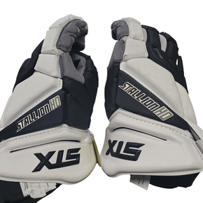 Used STX STALLION HD Lacrosse Gloves Mens Black 12" 11849-S000011113