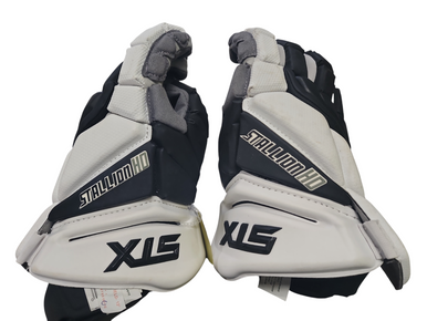 Used STX STALLION HD Lacrosse Gloves Mens Black 12" 11849-S000011113