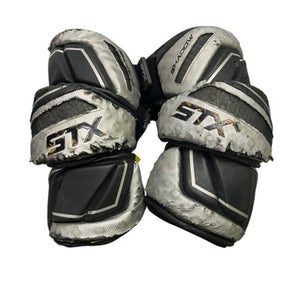 Used STX SHADOW Lacrosse Arm Pads/Guards Black And Grey XL 11849-S000015118