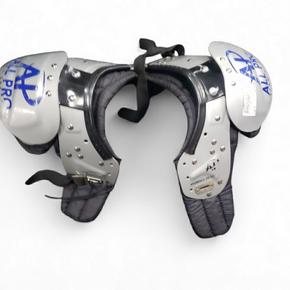 Used ALL PRO FB Shoulder Pads Grey SM 11849-S000011308