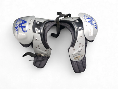 Used ALL PRO FB Shoulder Pads Grey SM 11849-S000011308