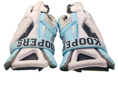 Used Maverik KOOPERS MAX GLOVES Lacrosse Gloves Mens White 14" 11849-S000019542