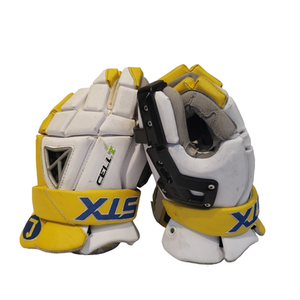 Used Stx Cell V Lg Men's Lacrosse Loyola Goalie Gloves 11849-s000013879