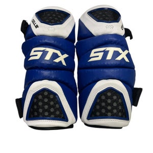 Used STX CELL III Lacrosse Arm Pads/Guards Royal Blue LG 11849-S000015979