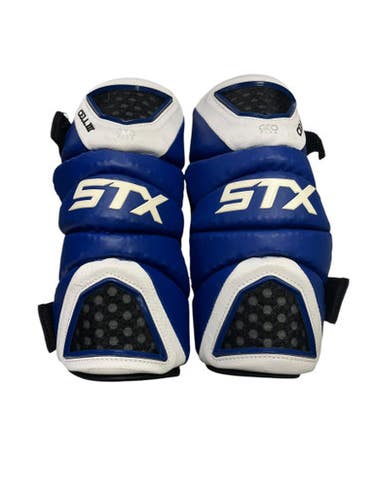 Used STX CELL III Lacrosse Arm Pads/Guards Royal Blue LG 11849-S000015979