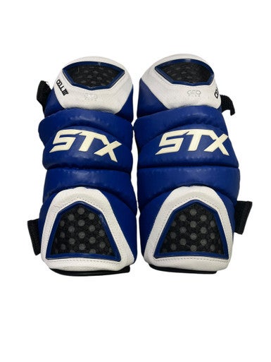 Used STX CELL III Lacrosse Arm Pads/Guards Royal Blue LG 11849-S000015979