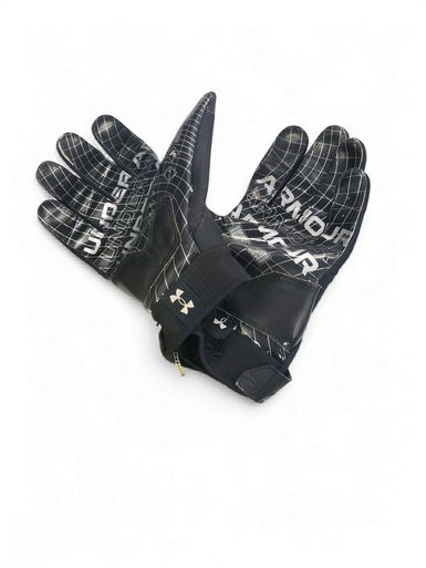 Used Under Armour COMBAT FB Gloves Black LG 11849-S000024033